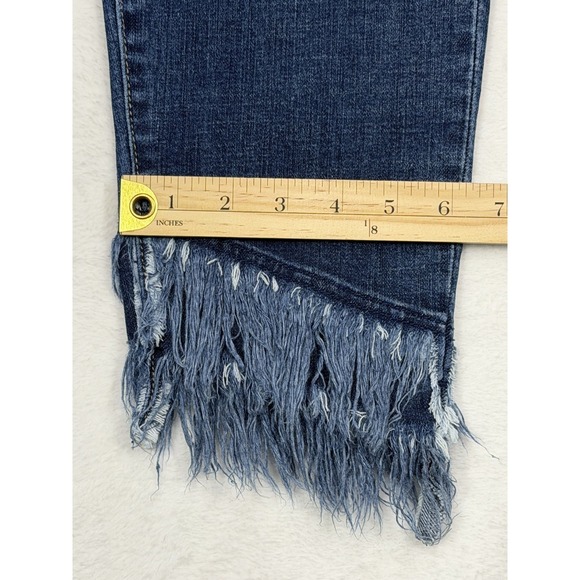 Liverpool Los Angeles Women's 6 Jeans Dallas Fray Stacked Hem Stretch Crop - Picture 6 of 10